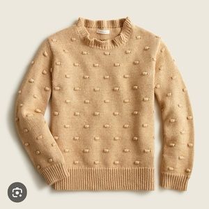J Crew Girls Ruffleneck Bobble Sweater
